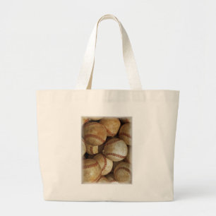 Grand Tote Bag Oeuvre tendance de baseball