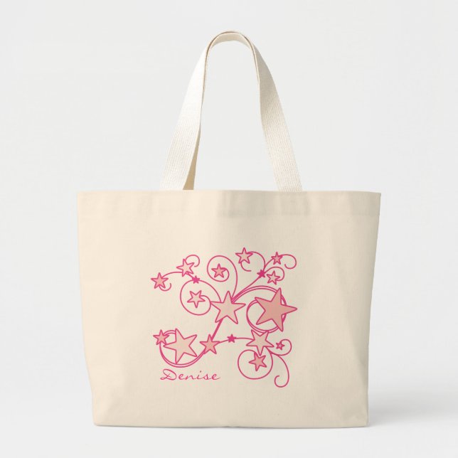 Grand Tote Bag OEuvres Tourbillonnant roses (Devant)