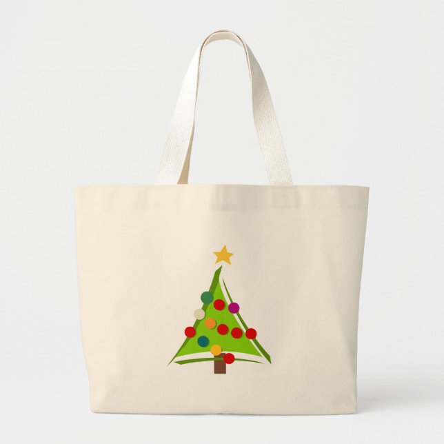 Grand Tote Bag Oh Christmas Tree Tshirts et cadeaux (Devant)