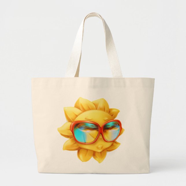 Grand Tote Bag Oh Journée Ensoleillée (Devant)