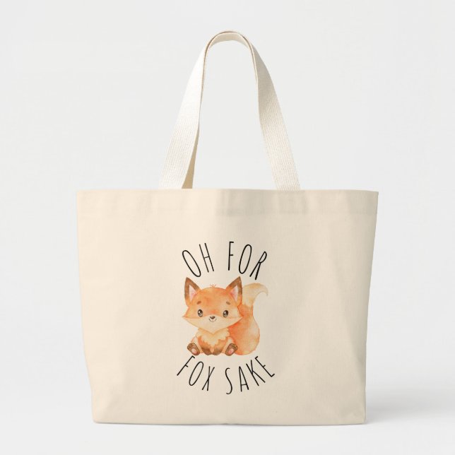 Grand Tote Bag Oh pour Fox Sake (Devant)