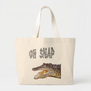 Grand Tote Bag OH SNAP - Gator en colère
