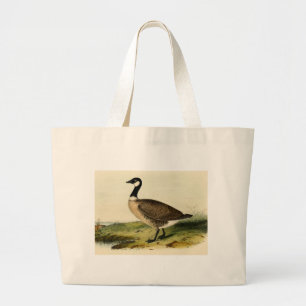 Grand Tote Bag Oie étranglée blanche vintage