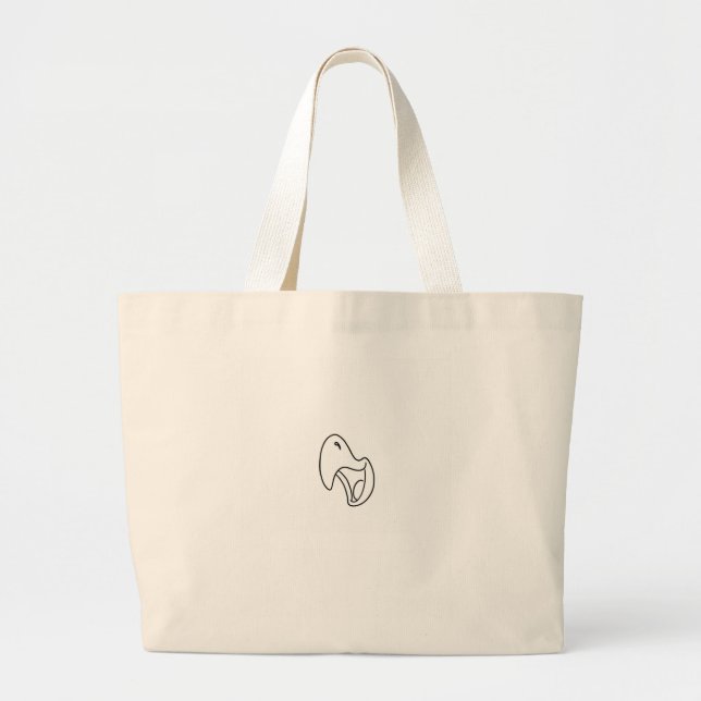 Grand Tote Bag Oiseau, perroquet, thème de cri (Devant)