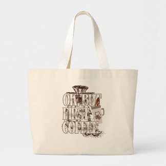 Grand Tote Bag OK Mais D'abord Café 