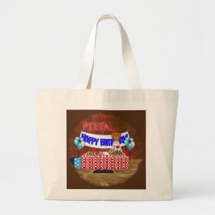 Grand Tote Bag Oliver La Loutre a 6 Ans ! Joyeux Anniversaire