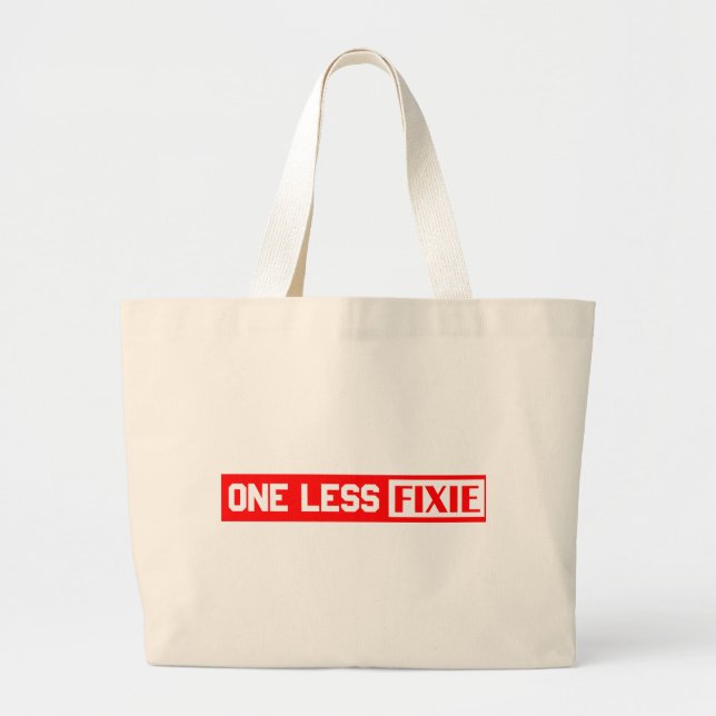 Grand Tote Bag One Less Fixie (Devant)