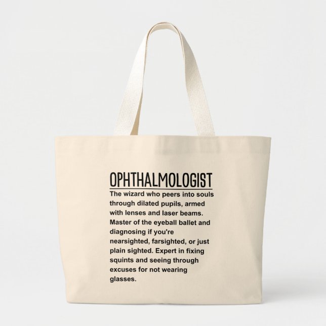 Grand Tote Bag Ophthalmologue (Devant)