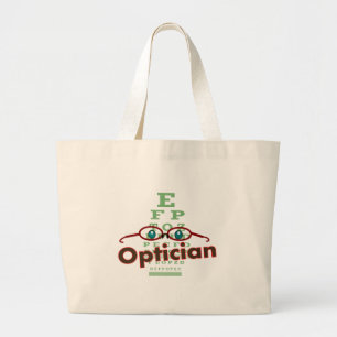 Grand Tote Bag Opticien--Cadeaux de diagramme d'oeil