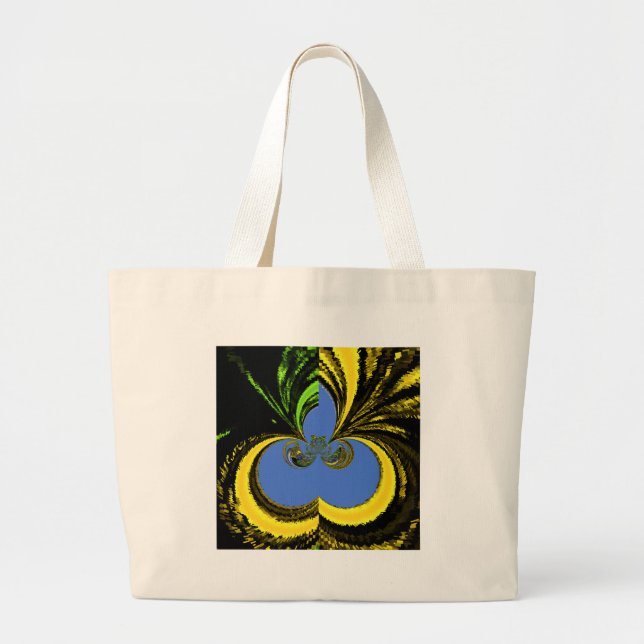 Grand Tote Bag Or Bleu (Devant)