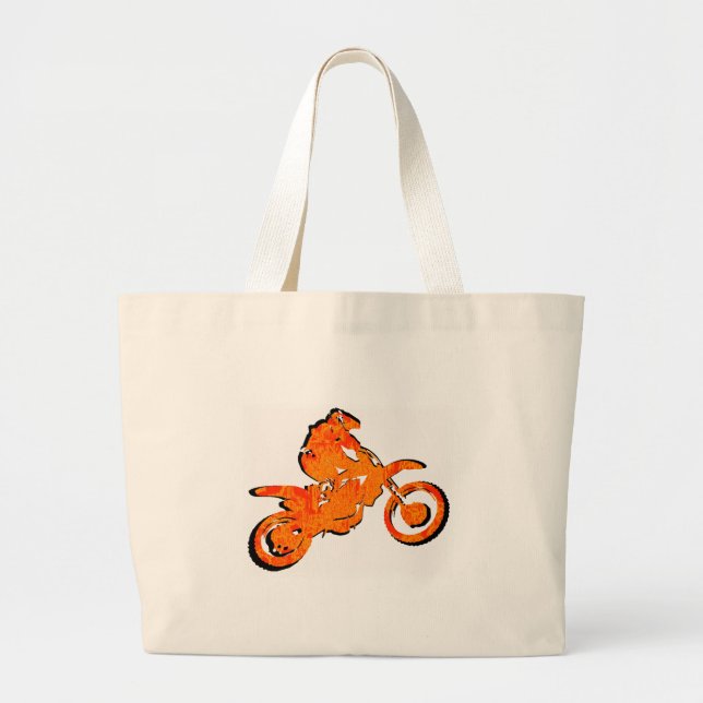 GRAND TOTE BAG ORANGE CHAUD DE MX (Devant)