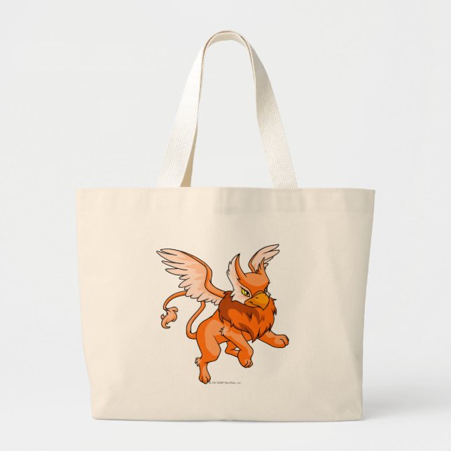 Grand Tote Bag Orange d'aire (Devant)