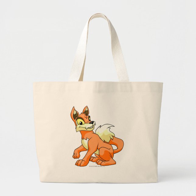 Grand Tote Bag Orange de Lupe (Devant)