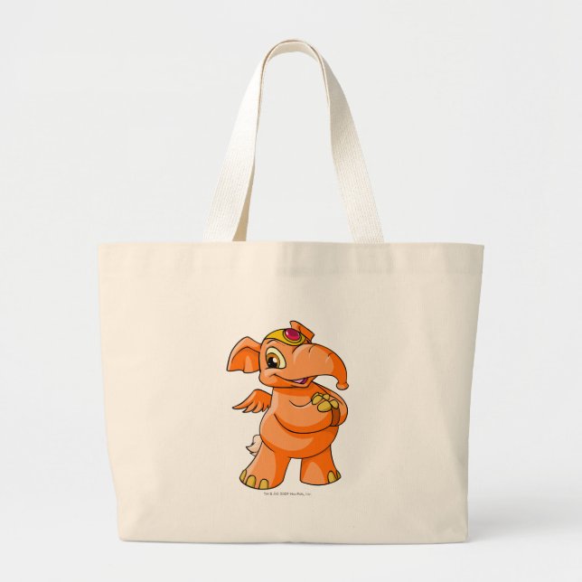 Grand Tote Bag Orange d'Elephante (Devant)