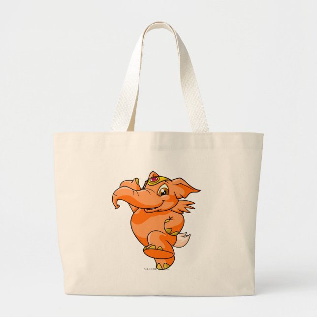 Grand Tote Bag Orange d'Elephante (Devant)