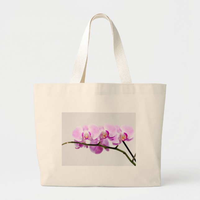Grand Tote Bag orchidée (Devant)