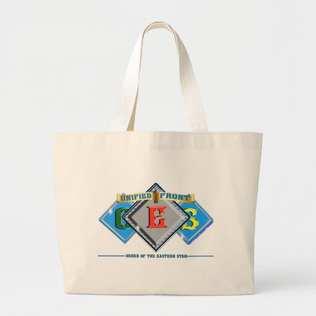 Grand Tote Bag Ordre de l'étoile orientale OES (Devant)