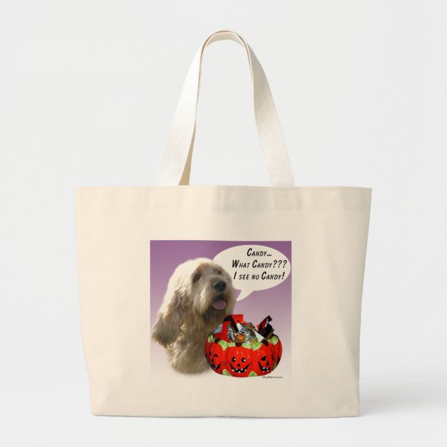 Grand Tote Bag Otterhound Halloween Candy (Devant)