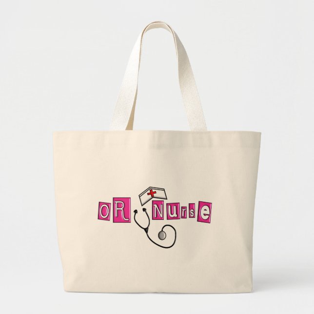 Grand Tote Bag OU cadeaux d'infirmière (Devant)