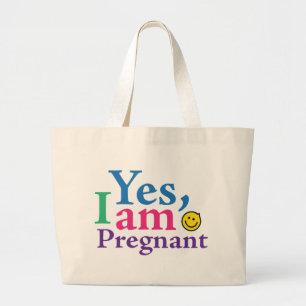Grand Tote Bag Oui je suis enceinte