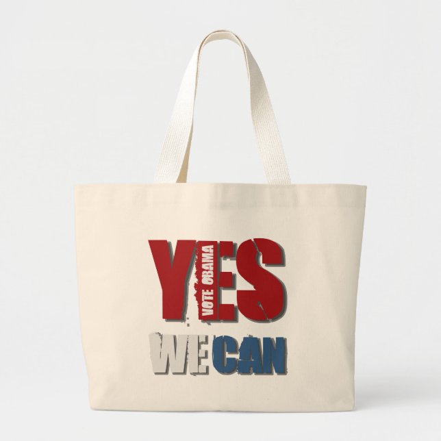 Grand Tote Bag Oui nous pouvons (Devant)