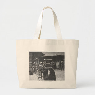 Grand Tote Bag Ours de alimentation de femme