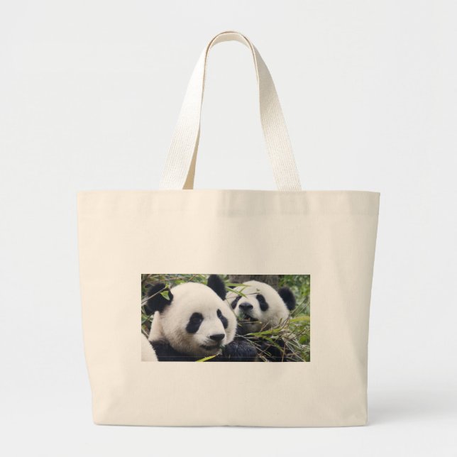 Grand Tote Bag Ours panda (Devant)