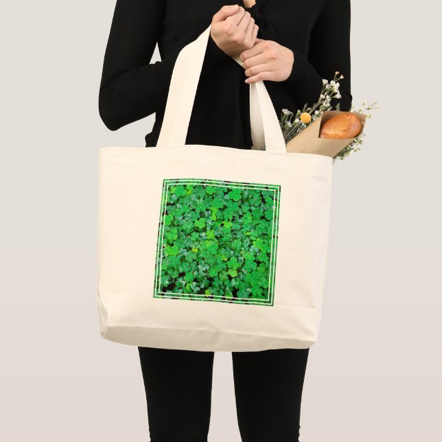 Grand Tote Bag Oxalis de printemps (Devant (produit))