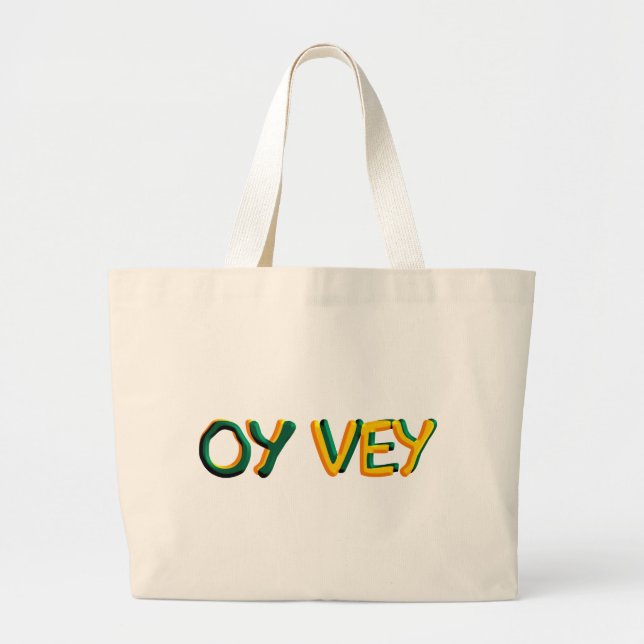 Grand Tote Bag Oy Vey (Devant)