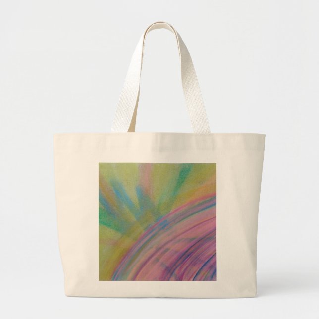 Grand Tote Bag P9 Couleur Unique Art Abstrait (Devant)