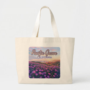 Grand Tote Bag Pacific Grove California Monterey Magique Purple