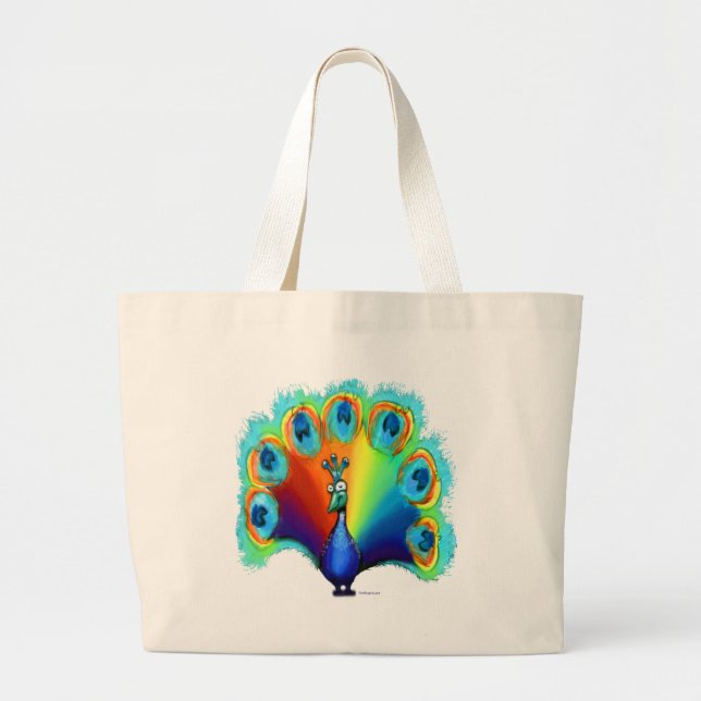 Grand Tote Bag Pacock (Devant)