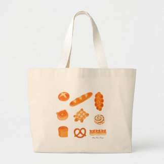 Grand Tote Bag Pain de boulangerie varié Fluffy Snack de style ja