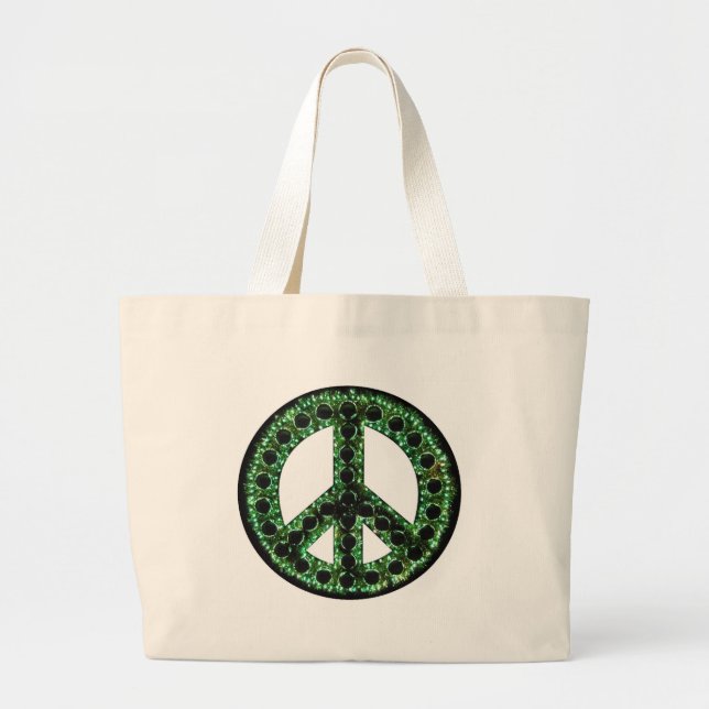 Grand Tote Bag Paix verte (Devant)
