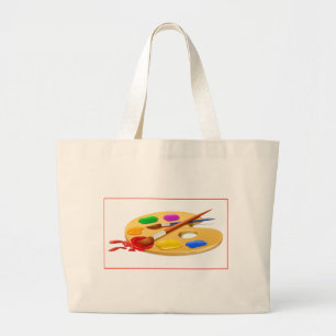 Grand Tote Bag Palette d'artiste