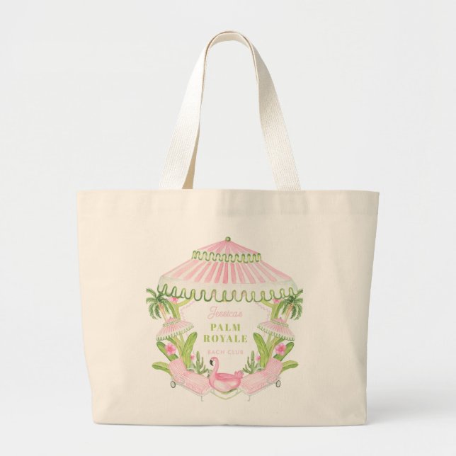 Grand Tote Bag Palm Beach Cabana Bach Club | Bachelorette  (Devant)
