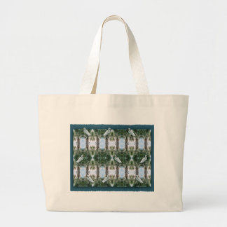 Grand Tote Bag Palmier et héron