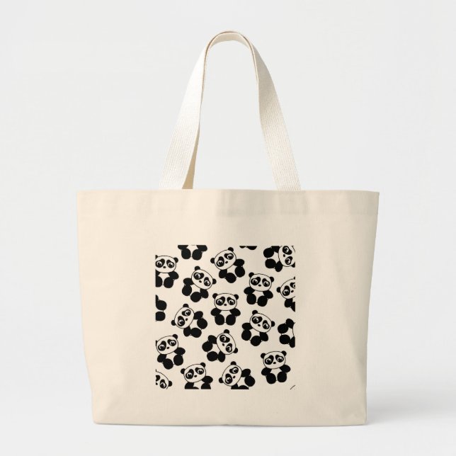 Grand Tote Bag Panda (Devant)