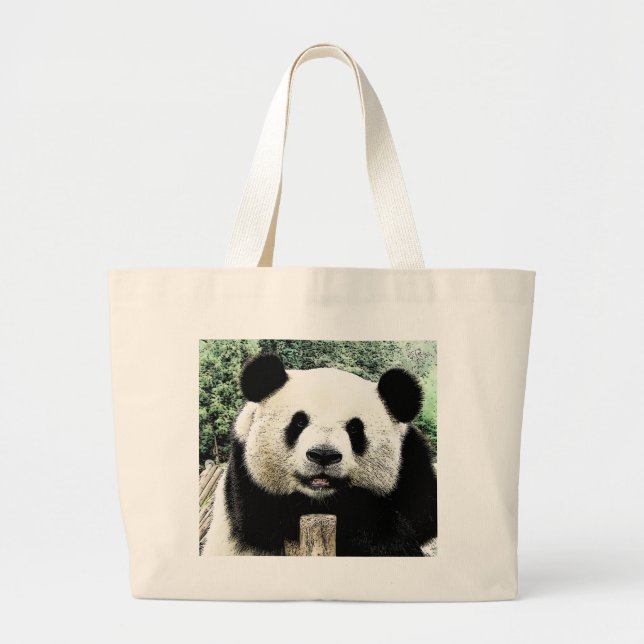 Grand Tote Bag Panda (Devant)