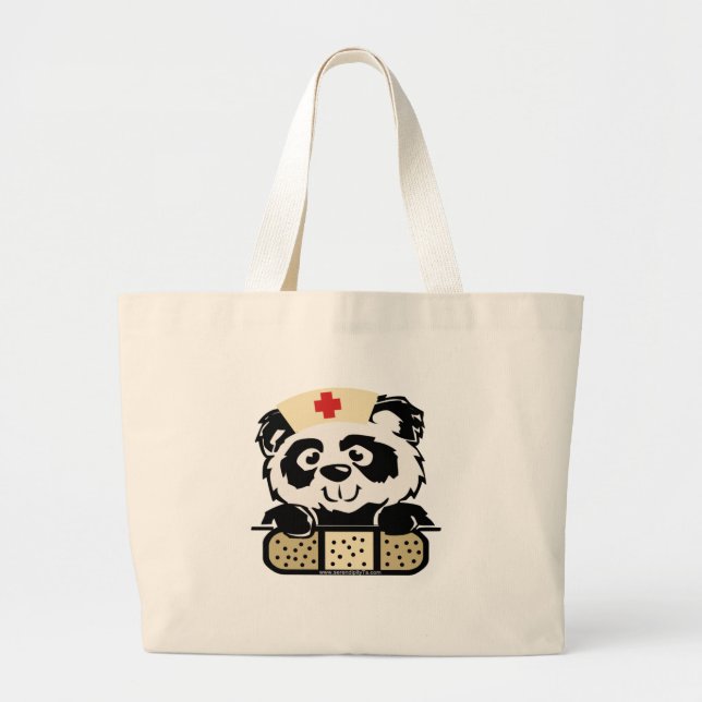 Grand Tote Bag Panda (Devant)
