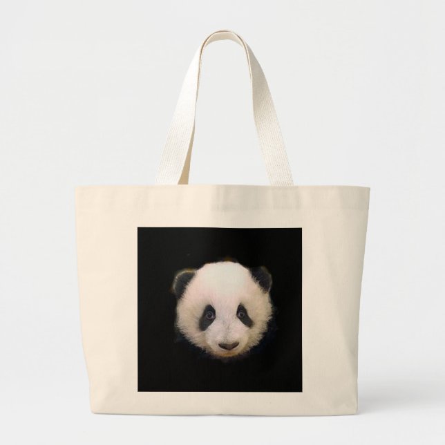 Grand Tote Bag Panda bébé (Devant)