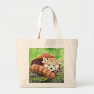 Grand Tote Bag Panda rouge