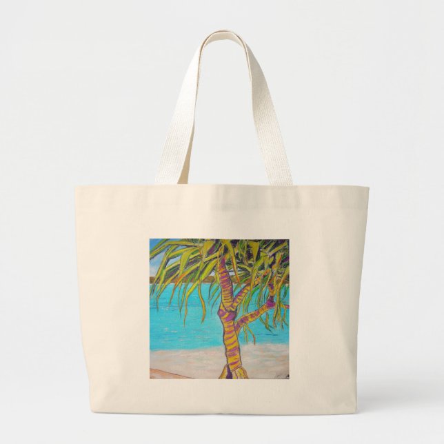Grand Tote Bag Pandore d'eau bleue (Devant)