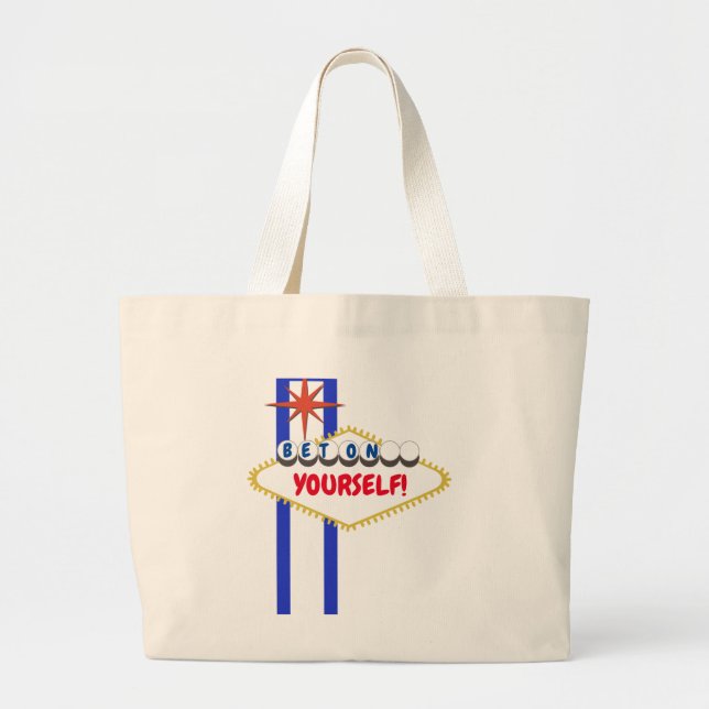 Grand Tote Bag Panneau style cool personnalisé Las Vegas (Devant)
