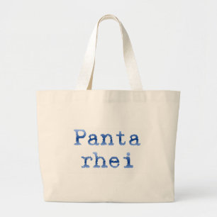 Grand Tote Bag Panta rhei "Tout coule"