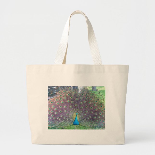 Grand Tote Bag Paon (Devant)