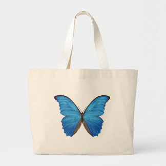 Grand Tote Bag Papillon bleu de Morpho