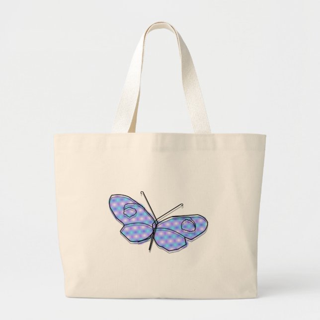 Grand Tote Bag Papillon cosmique (Devant)