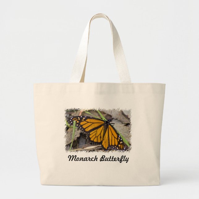 Grand Tote Bag Papillon de monarque (Devant)