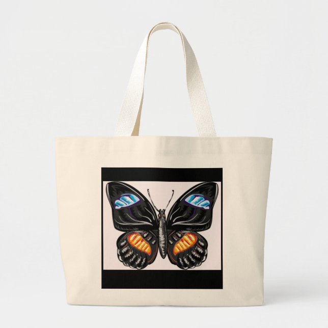 Grand Tote Bag papillon fourre-tout (Devant)
